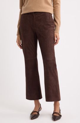 Nordstrom Nordstrom Suede Kick Flare Pants