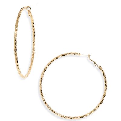 Nordstrom Nordstrom Textured Hoop Earrings