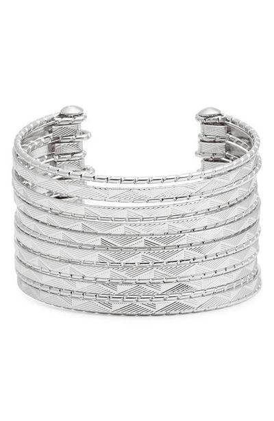 Nordstrom Nordstrom Textured Multiband Cuff Bracelet