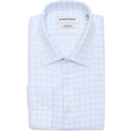 Nordstrom Nordstrom Traditional Fit Check Premium Non-Iron Cotton Dobby Dress Shirt