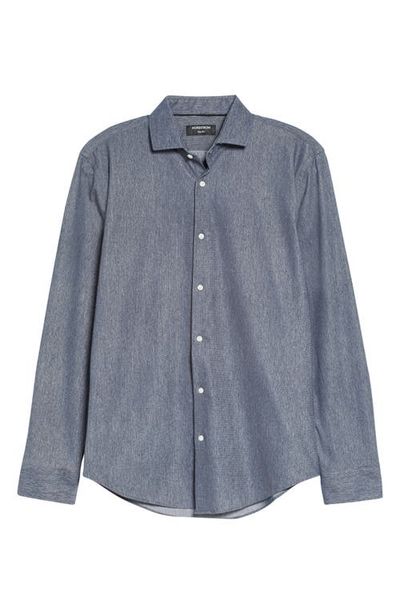 Nordstrom Nordstrom Trim Fit Non-Iron Flexweave Dress Shirt