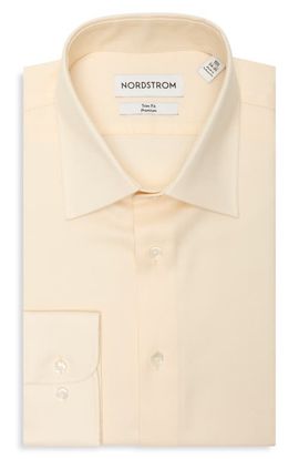 Nordstrom Nordstrom Trim Fit Solid Cotton Dress Shirt