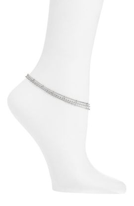 Nordstrom Nordstrom Triple Chain Beaded Anklet