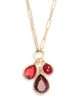 Nordstrom Nordstrom Triple Charm Cabochon Pendant Necklace - 1