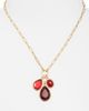 Nordstrom Nordstrom Triple Charm Cabochon Pendant Necklace - 3