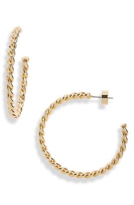 Nordstrom Nordstrom Twisted Rope Hoop Earrings