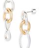 Nordstrom Nordstrom Two-Tone Twist Link Drop Earrings - 1