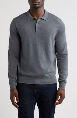 Nordstrom Nordstrom Washable Merino Wool Polo Sweater