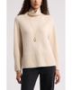 Nordstrom Nordstrom Wool & Cashmere Raglan Turtleneck Sweater - 1