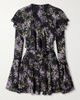 NORMA KAMALI Floral-print ruffled crepe mini dress - 1