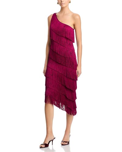 Norma Kamali Norma Kamali Asymmetric Fringe Dress