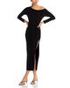 Norma Kamali Norma Kamali Asymmetric Side Slit Midi Dress - 1