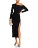 Norma Kamali Norma Kamali Asymmetric Side Slit Midi Dress - 3