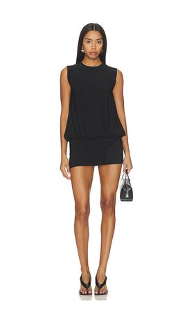 Norma Kamali Norma Kamali Babydoll Mini Dress