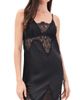 Norma Kamali Norma Kamali Bias Slip Dress with Lace Black - 1
