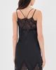 Norma Kamali Norma Kamali Bias Slip Dress with Lace Black - 3