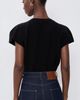 Norma Kamali Norma Kamali Cap Sleeve Bomber Bodysuit Black - 3