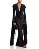 Norma Kamali Norma Kamali Extra Long Sleeve Deep V Fishtail Gown - 2