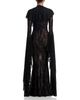 Norma Kamali Norma Kamali Extra Long Sleeve Deep V Fishtail Gown - 4