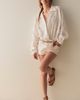 Norma Kamali Norma Kamali Eyelet Super Oversized Boyfriend Shirt Bodysuit - 3