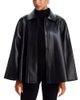 Norma Kamali Norma Kamali Faux Leather Zip Front Jacket - 1