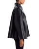 Norma Kamali Norma Kamali Faux Leather Zip Front Jacket - 5
