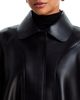 Norma Kamali Norma Kamali Faux Leather Zip Front Jacket - 6