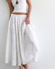 Norma Kamali Norma Kamali Flared Cotton Midi Skirt - 1