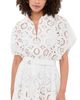 Norma Kamali Norma Kamali Flared Shirt Mini Dress White - 1