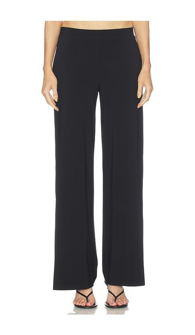 Norma Kamali Norma Kamali Flat Front Wide Pant