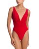 Norma Kamali Norma Kamali Goddess V Neck Tie Waist One Piece Swimsuit - 1