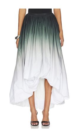 Norma Kamali Norma Kamali Hi Low Bubble Skirt