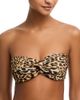 Norma Kamali Norma Kamali Johnny D Cheetah Print Bikini Top - 1