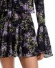 Norma Kamali Norma Kamali Long Sleeve Deep V Neck Ruffle Mini Dress - 3