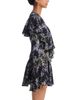 Norma Kamali Norma Kamali Long Sleeve Deep V Neck Ruffle Mini Dress - 5