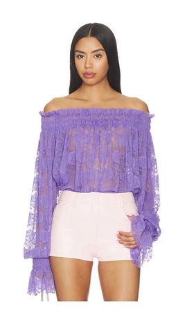 Norma Kamali Norma Kamali Long Sleeve Peasant Top
