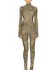 Norma Kamali Norma Kamali Long Sleeve Slim Fit Turtle Catsuit With Footie - 2