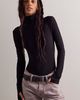 Norma Kamali Norma Kamali Long Sleeve Turtle Open Back Bodysuit - 3
