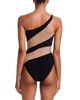 Norma Kamali Norma Kamali Mesh One Shoulder Swimsuit - 2