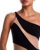 Norma Kamali Norma Kamali Mesh One Shoulder Swimsuit - 3