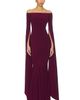 Norma Kamali Norma Kamali Off Shoulder Ribbon Sleeve Fishtail Gown - 1