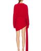 Norma Kamali Norma Kamali Oversized Shirt Side Drape Dress With Bow - 4