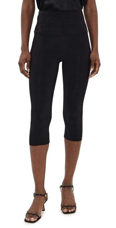 Norma Kamali Norma Kamali Pedal Pusher Capri Leggings Black