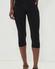 Norma Kamali Norma Kamali Pedal Pusher Capri Leggings Black - 2