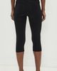 Norma Kamali Norma Kamali Pedal Pusher Capri Leggings Black - 3