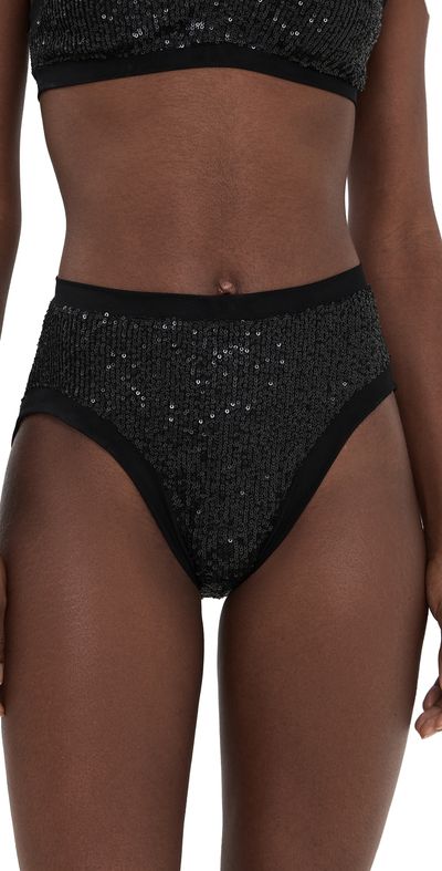 Norma Kamali Norma Kamali Racer Swim Bottoms Black