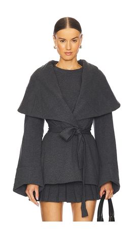 Norma Kamali Norma Kamali Shawl Collar Peplum Jacket