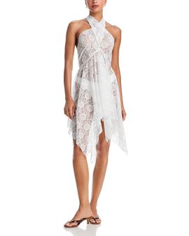 Norma Kamali Norma Kamali Sheer Lace Convertible Dress