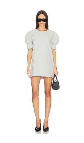 neutral color long sleeve dress Bleusalt The Long Sleeve Crew Dress | Coco