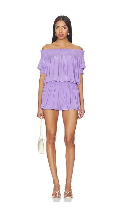 Norma Kamali Norma Kamali Short Sleeve Peasant Puff Jumpshort